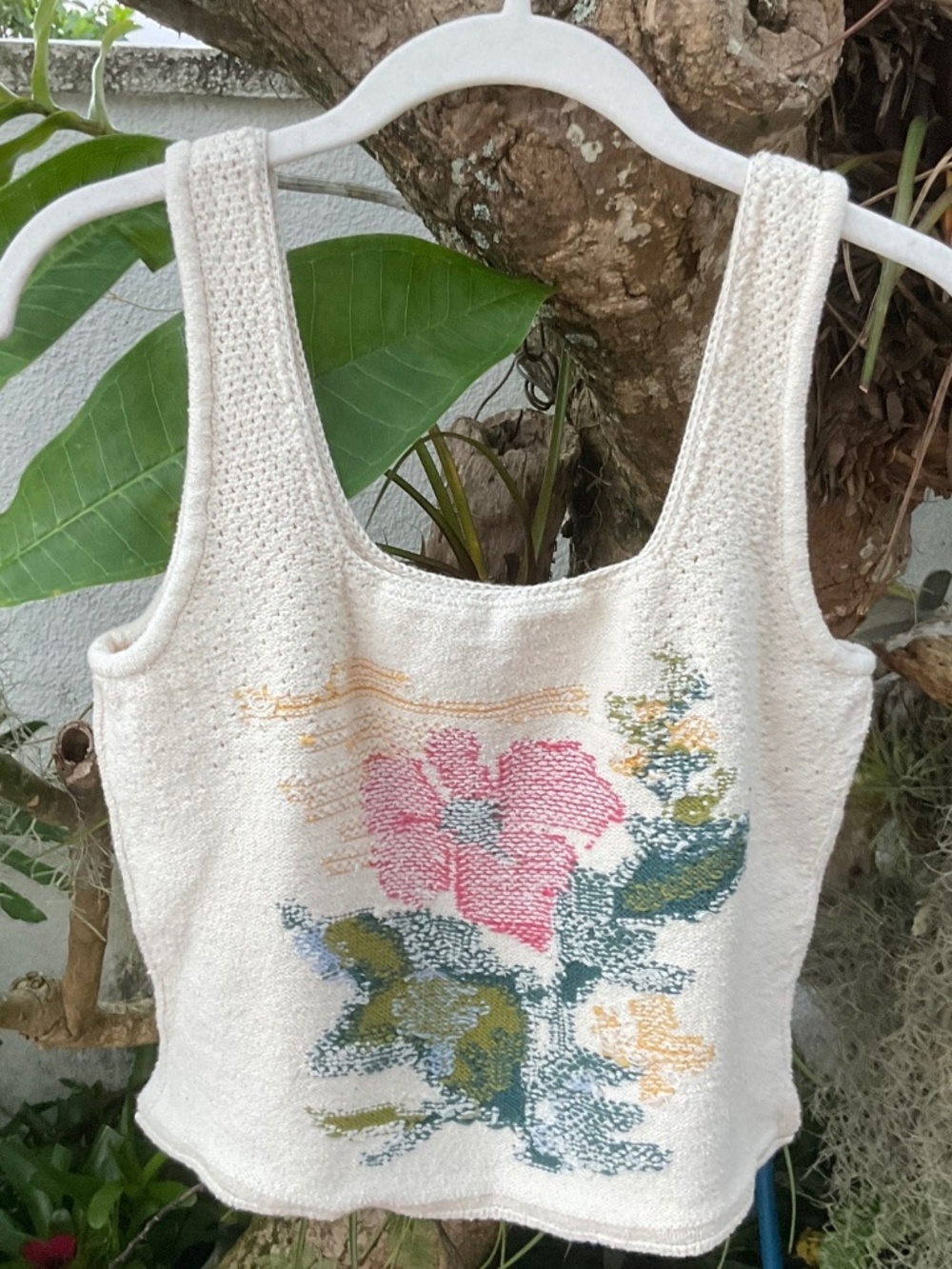 Anthropologie Pilcro Embroidered Crop Top Sz S